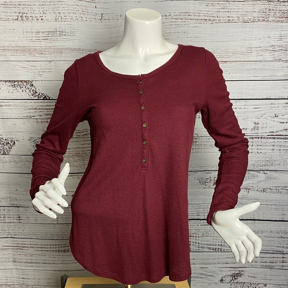 Abercrombie &Fitch Maroon Fall Winter Sweater Thin